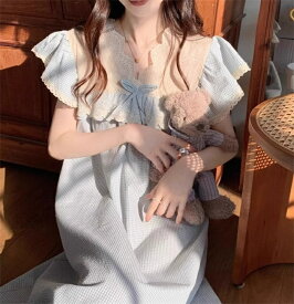 ルームウェア ワンピース レディース 可愛い パジャマ 部屋着 フレアドレス 大きいサイズ ワンピ 外出 体型カバー 着痩せ パジャマ ギフト プレゼント カジュアル おしゃれ シンプル