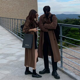 チェスターコート ペアルック ロング 長袖 ジャケット男女兼用 防寒 厚手 ロングコート おしゃれ レディース メンズ おしゃれ アウター カップル トレンチコート ゆったり 上品 きれいめ お誕生日 結婚式 記念日 お揃い プレゼント