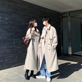 チェスターコート ペアルック ロング 長袖 ジャケット男女兼用 防寒 ロングコート おしゃれ レディース メンズ おしゃれ アウター カップル トレンチコート ゆったり 上品 きれいめ お誕生日 結婚式 記念日 お揃い プレゼント