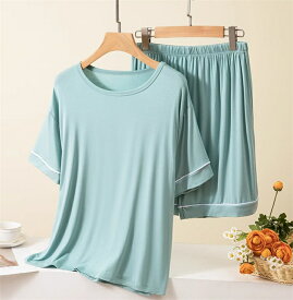 パジャマ レディース 半袖 ルームウェア 上下セット 部屋着 半袖 Tシャツ ショートパンツ 大人用 かわいい おしゃれ シンプル 体型カバー 通気性 ソフト 柔らかい パジャマ 女性 婦人