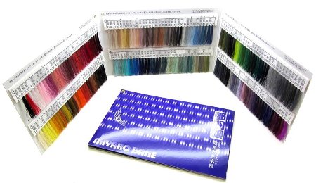 都羽根・見本帳(絹カード・絹ミシン糸共通)