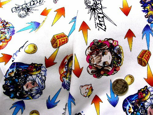 楽天市場 廃番のため現品限りとなりました キャラクター 生地 モンスター ストライク オフ 19 オックス 布 綿100 生地幅 約108cm モンスターストライク モンスト 手芸のピロル