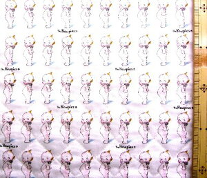 Q- キルティング 生地 布 キューピー ( ライン オフ ) キルティング生地 キルト 生地幅−約104cm 表地−シーチング