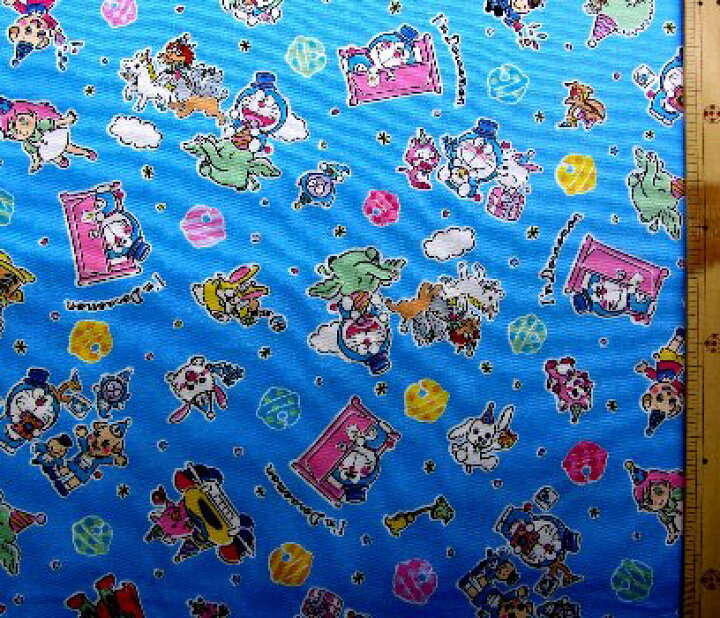 楽天市場 キャラクター 生地 布 ドラえもん ブルー 柄番号４４ 21 オックス 綿100 生地幅 約108cm アイムドラえもん 50th 大長編キャラクター集合 ドラエもん どらえもん 手芸のピロル