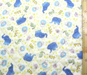 Q- キルティング 生地 布 そらいろプッチオン ( オフ ) ( キルト キルティング生地 布 女の子 男の子 入園 入学 )