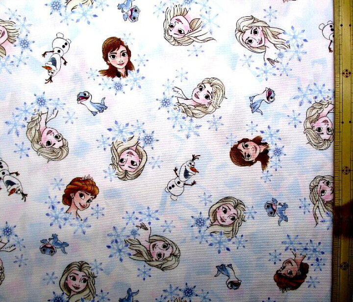 楽天市場】☆廃番になりました☆ キャラクター 生地 布 アナと雪の女王 