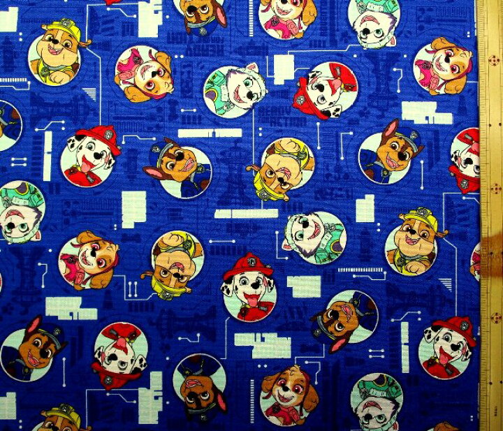 楽天市場】キャラクター 生地 布 パウパトロール （ Paw Patrol  