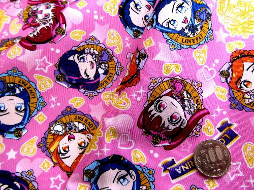 楽天市場 Sｔ キャラクター 生地 布 ポリス 戦士 ラブパトリーナ ピンク 21 オックス 綿100 生地 幅 約108cm 手芸のピロル