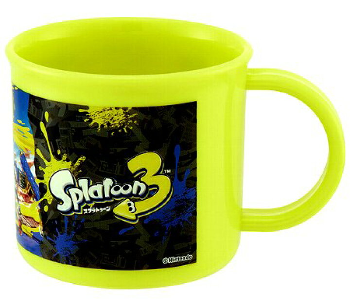 楽天市場】キャラクター コップ スプラトゥーン 3 （ 黄緑系 ) 200ml 