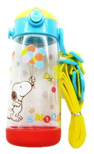キャラクター 水筒 スヌーピー ( クリア ブルー 赤 ) 480ml ( ワンプッシュ ストローボトル ) ( ピーナッツ )( ランチグッズ 食器 ランチ すいとうお弁当 遠足 給食 キッズ 子供 ) 【×メール便