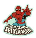 キャラクター ステッカー シール スパイダーマン （ アメリカン コミックヒーロー ) （ サイズ　約6.4×6.2cm 1枚入り ) ( マーベル スパイダー ステッカー シール かわいい おしゃれ かっこいい マーク デコステッカー ビニール )