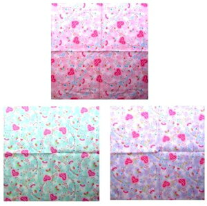 手作り ランチクロス ハートミュージック サイズー約43cm×43cm( ランチョンマット 給食ナフキン ランチマット ランチクロス 子供 幼稚園 男の子 女の子 ハンドメイド )【メール便OK】