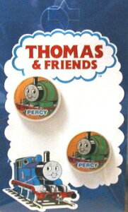 キャラクター ボタン 機関車トーマス ( 丸 ボタン ) 小 パーシー ( キャラクター ボタン チルドボタン チャイルド ボタン ぼたん 釦 飾り アクセサリー 可愛い かわいい 子供 こども 手芸 )