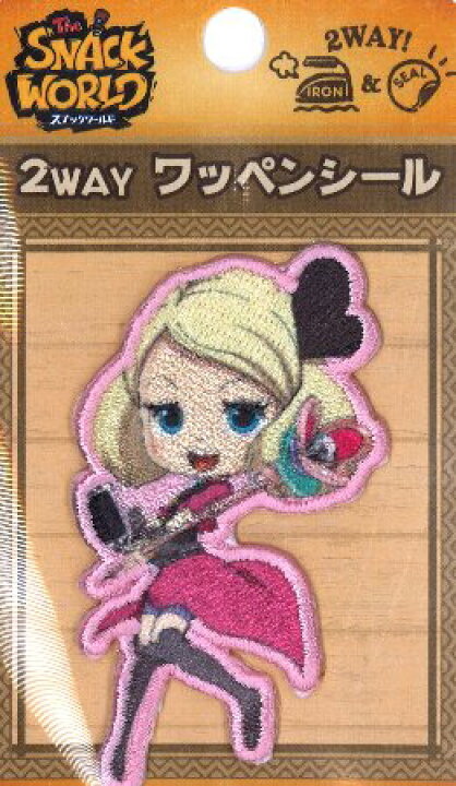 楽天市場 キャラクター 刺しゅう 輸入 ワッペン スナックワールド マヨネ キャラクターワッペン アップリケ アイロン 刺繍 かわいい おしゃれ マーク キッズ 子供 こども 男の子 女の子 入園 入学 手芸のピロル
