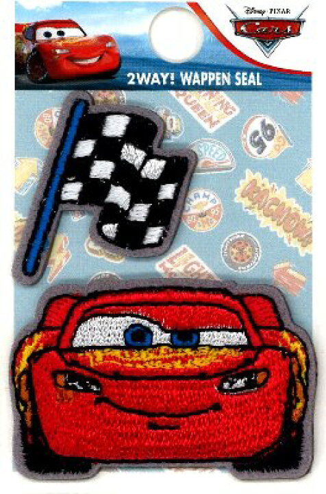 楽天市場 キャラクター 刺しゅう ワッペン ｃａｒｓ カーズ マックイーン フラッグ キャラクターワッペン アップリケ アイロン 刺繍 かわいい おしゃれ マーク キッズ 子供 こども 男の子 女の子 入園 入学 手芸のピロル