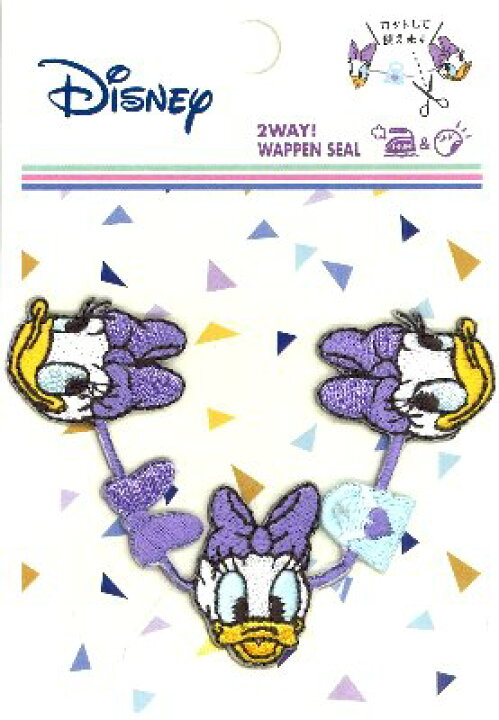 楽天市場 キャラクター 長 い ライン ワッペン ドナルドダック メーカー表記 大 デイジー 長い ロング ながい ワッペン アップリケ アイロン ハンドメイド かわいい 大人 子供 こども 女の子 男の子 入園 入学 手芸のピロル