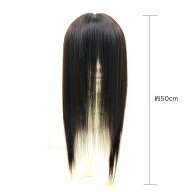 【 EM-50001 ダークブラウン　Mサイズ】　総手植え全頭かつら さらさら人毛100%（レミー） 分け目引き抜…