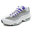 NIKE WMNS AIR MAX 95【ナイキ ウィメンズエアマックス95】white/court purple-emerald green-wolf grey-lt charcoal-…