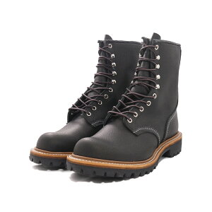 ブーツ レッドウイング RED WING 8インチロガー ブラック 黒 4501 メンズ レディース シューズ 靴 25FW