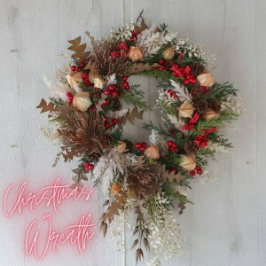 クリスマスリース 50センチ ピンクッションのリース 造花 アーティフィシャルフラワー アートフラワー ディスプレイ クリスマス 誕生日プレゼント 花 開店祝い 開院祝い 新築祝い 結婚祝い