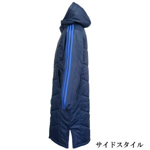 83KIDSESSパデッドロングコート【adidas】アディダスJRジュニアサッカー中綿ベンチコート18FW(FVW50)