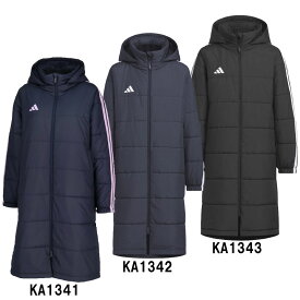 アディダス adidas キッズ マストハブ スリーストライプス ルーズフィット ボア ロング コート ベンチコート JR ジュニア キッズ 防寒 25AW(VS459)