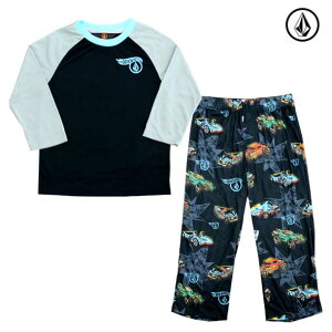 HW ROLLER PNT PJ SET �L�b�Y �p�W���}�yVOLCOM�z�{���R��YOUTH VOLCOM PAJAMASy23418s0-blk