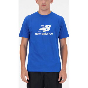 New Balance(�j���[�o�����X)New Balance Stacked Logo �V���[�g�X���[�uT�V���c�}���`�X�|�[�c T�V���c �����Y(mt41502-bul)