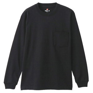 �w�C���Y hanesL/S POCKET T-SHIRTBEEFY-T�E�F�A(�����Y)(H5196)