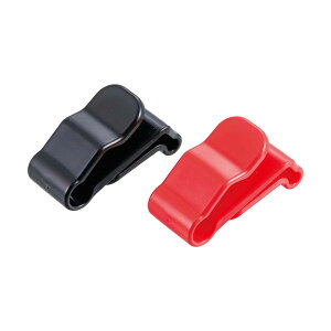 CAPTAIN STAG(キャプテンスタッグ)シェラカップクリップ2P(ブラック&レッド)トレッキング キャンプ用品 食器 フォーク スプーン(UH3016)