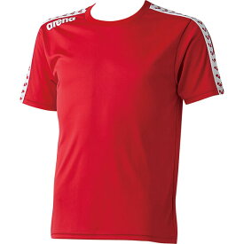 チームラインTシャツ【ARENA】アリーナ水泳 半袖Tシャツ(ARN6331-RED)