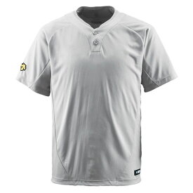 2ボタンTシャツ【DESCENTE】デサント野球 ソフト 半袖Tシャツ(DB201-SLV)