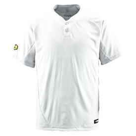 2ボタンTシャツ【DESCENTE】デサント野球 ソフト 半袖Tシャツ(DB201-SWHT)