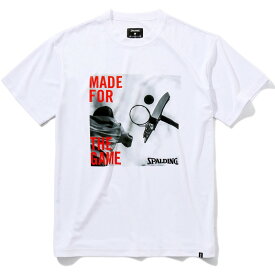 spalding(スポルディング)Tシャツ メイドフォーザゲーム シュートバスケット 半袖 Tシャツ(smt22029-2000)