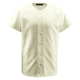 ジュニアフルオープンシャツ【DESCENTE】デサント野球 ソフトユニフォーム シャツ・M(JDB1011-SIVO)