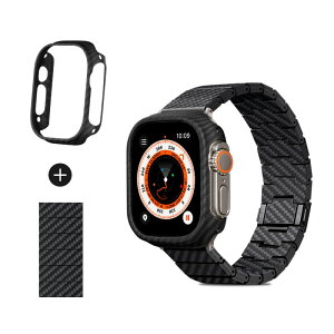�y100%�J�[�{���E�Ōy�zApple Watch �o���h �����Y �A�b�v���E�H�b�` �x���g PITAKA �y�� �J�[�{���t�@�C�o�[ ���������\ �j�� �M�t�g ������� ������ apple watch 11/10/9/8/7 apple watch ultra 3/2/1/SE3/2 �A