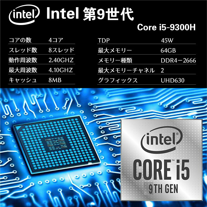 楽天市場】ミニパソコン ミニPC PC i5-9300h GTX1650 8GBメモリー 
