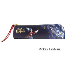 [あす楽] [Mickey Fantasia] ペンケース おしゃれ 革 ディズニー ペンケース FA-29 ディバージョン レディース 本革 かわいい 大人 スリム ペンホルダー 筆箱 筆入れ レザー キャラクター ミッキー ファンタジア ギフト 日本製