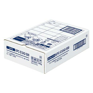 【コクヨ】プリンタを選ばないはかどりラベル KPC-E1242-500N
