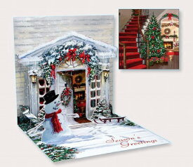 ポイント UP 期間限定 ×× クリスマスカード ポップアップカード クリスマストレジャーズカード Holiday Door CPS936 ペーパームーンインターナショナルジャパン