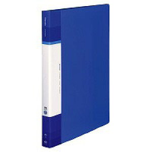 【コクヨ】クリヤーブック(Glassele)固定式・背ポケットタイプ40ポケット ラ-GLB40Bブルー【kokuyo】