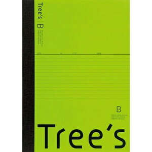ノート TREES B5 B罫 30枚 ライトイエロー UTR3BLG キョクトウ・アソシエイツ 日本ノート ◆◆