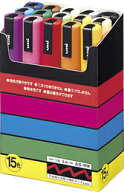 三菱鉛筆 ポスカ 中字 丸芯 15色セット POSCA 水性マーカー 水性サインペン PC5M15C MITSUBISHI uni