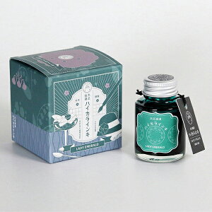 インク インキ 大正浪漫 ハイカラインキ レディエメラルド 万年筆インキ ギター TRH-40ML-T66 寺西化学