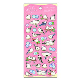 マインドウェイブ リルツ ステッカー シマエナガ 立体 ミニチュア マット デコレーション コラージュ 82583 MINDWAVE