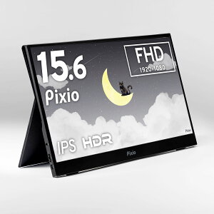 Pixio |[^uj^[ PX160 Wave oCj^[ 15.6C`  X^h 60Hz FHD IPS zCg ubN  Tuj^[ ^ ^ p\R TufBXvC Xs[J[ Q[ 