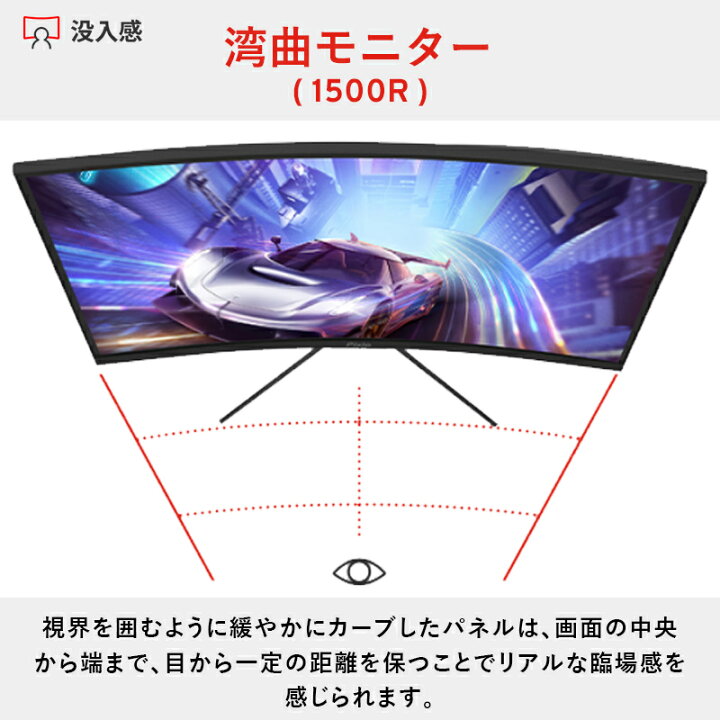 楽天市場】ゲーミングモニター 165hz 32インチ フルHD HDR 湾曲 