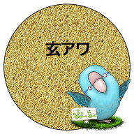 玄 アワ：鳥　餌 インコ えさ