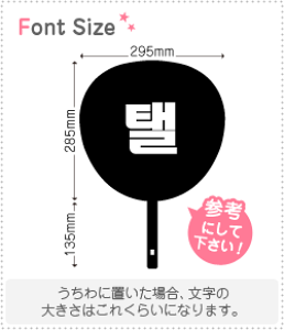 ハングル切り文字セット 【テイル(Taeil)(2)】1文字のサイズ:M(120×120mm)素材:カッティングシート