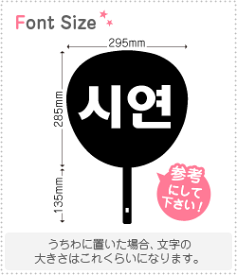ハングル切り文字セット　【シヨン(Siyeon)】1文字のサイズ：M(120×120mm)素材：カッティングシート